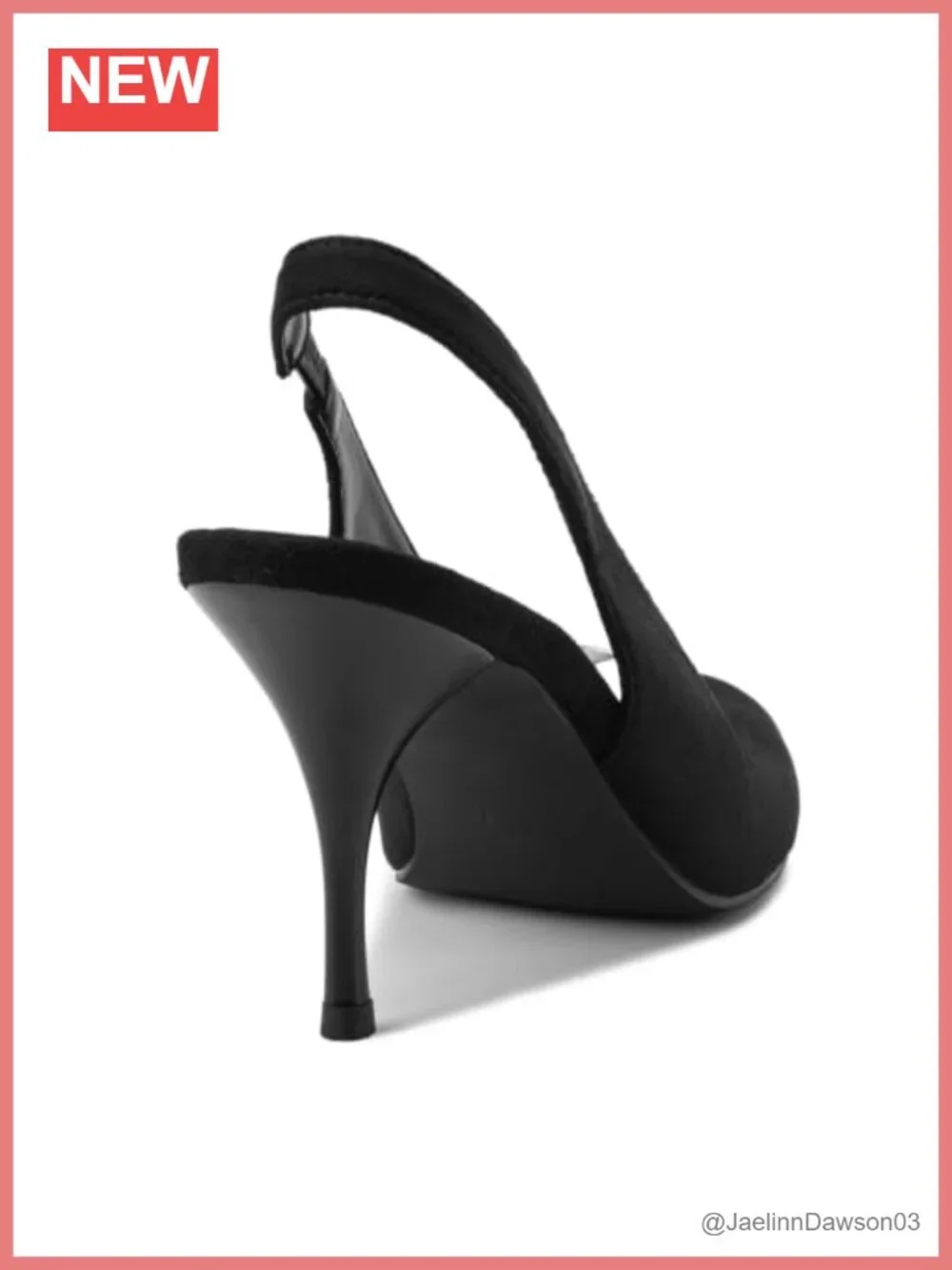 Women's Suede Stiletto Heels Slingback Peep Toe Pumps 4.13